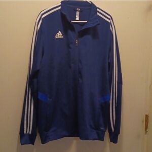 Adidas size large track jacket full Zip Mens